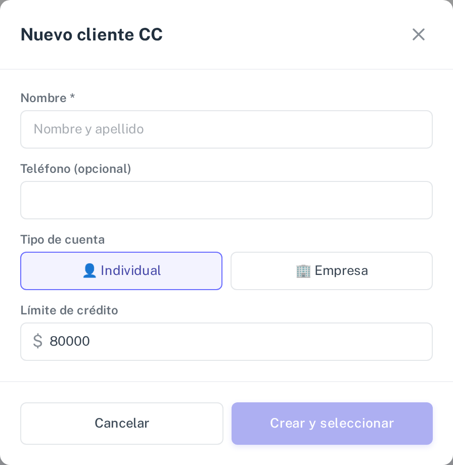 El alta de una cuenta corriente