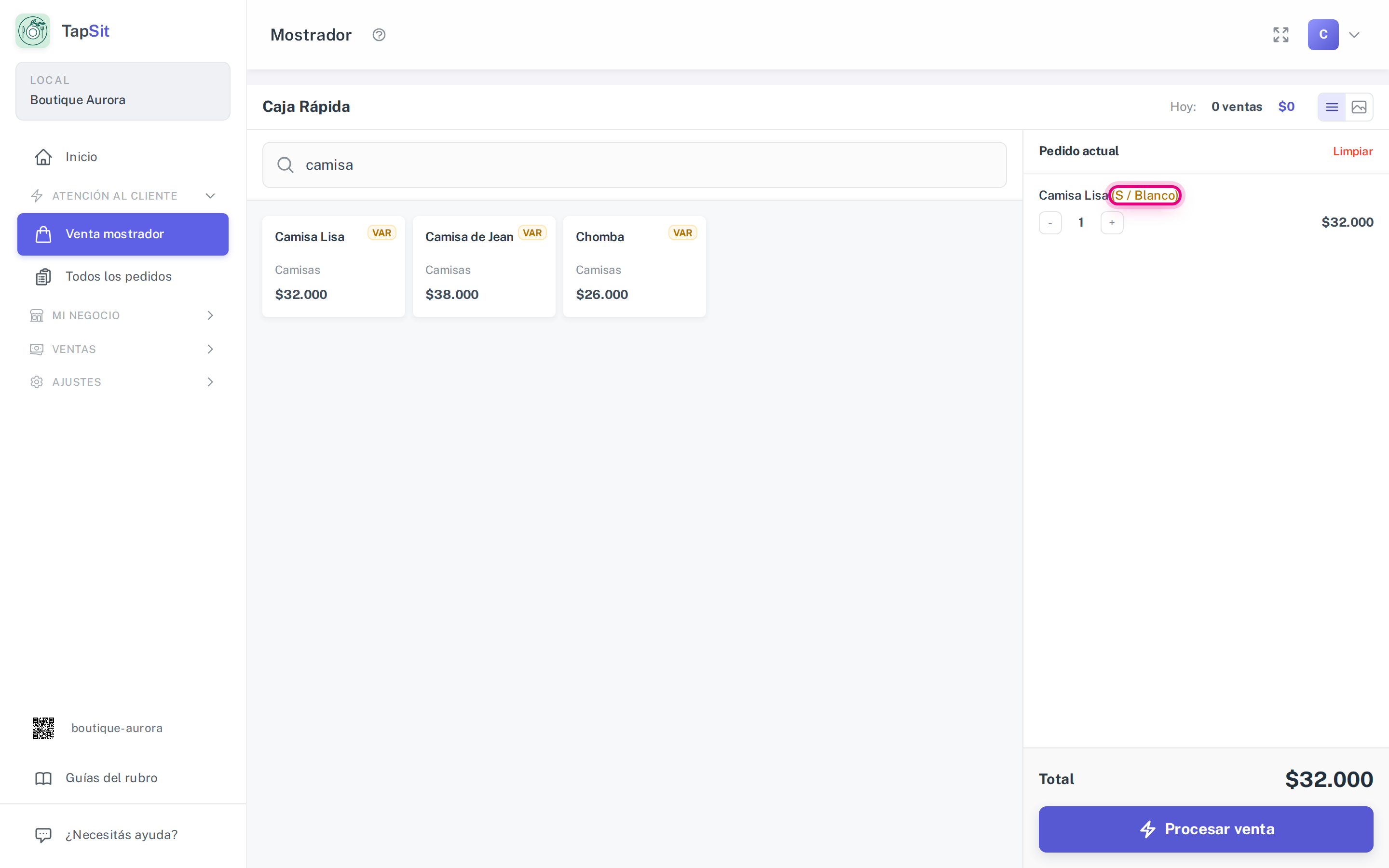 El renglón del ticket con la combinación